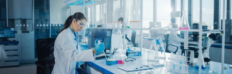 Modern medical research laboratory