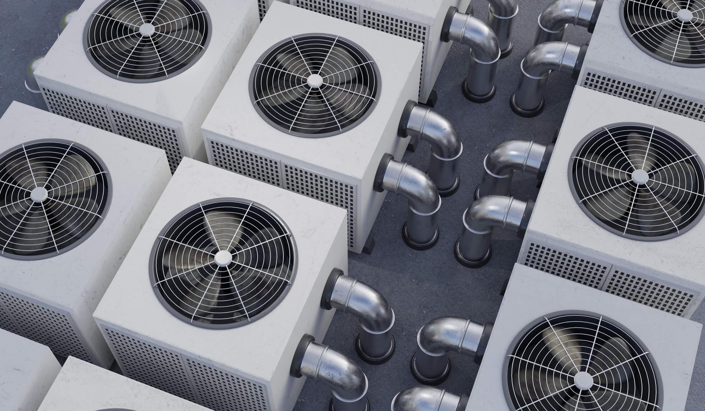 Commercial HVAC units used in filtration and ventilation systems