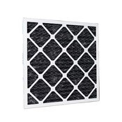 Odor reducing pleated air filter